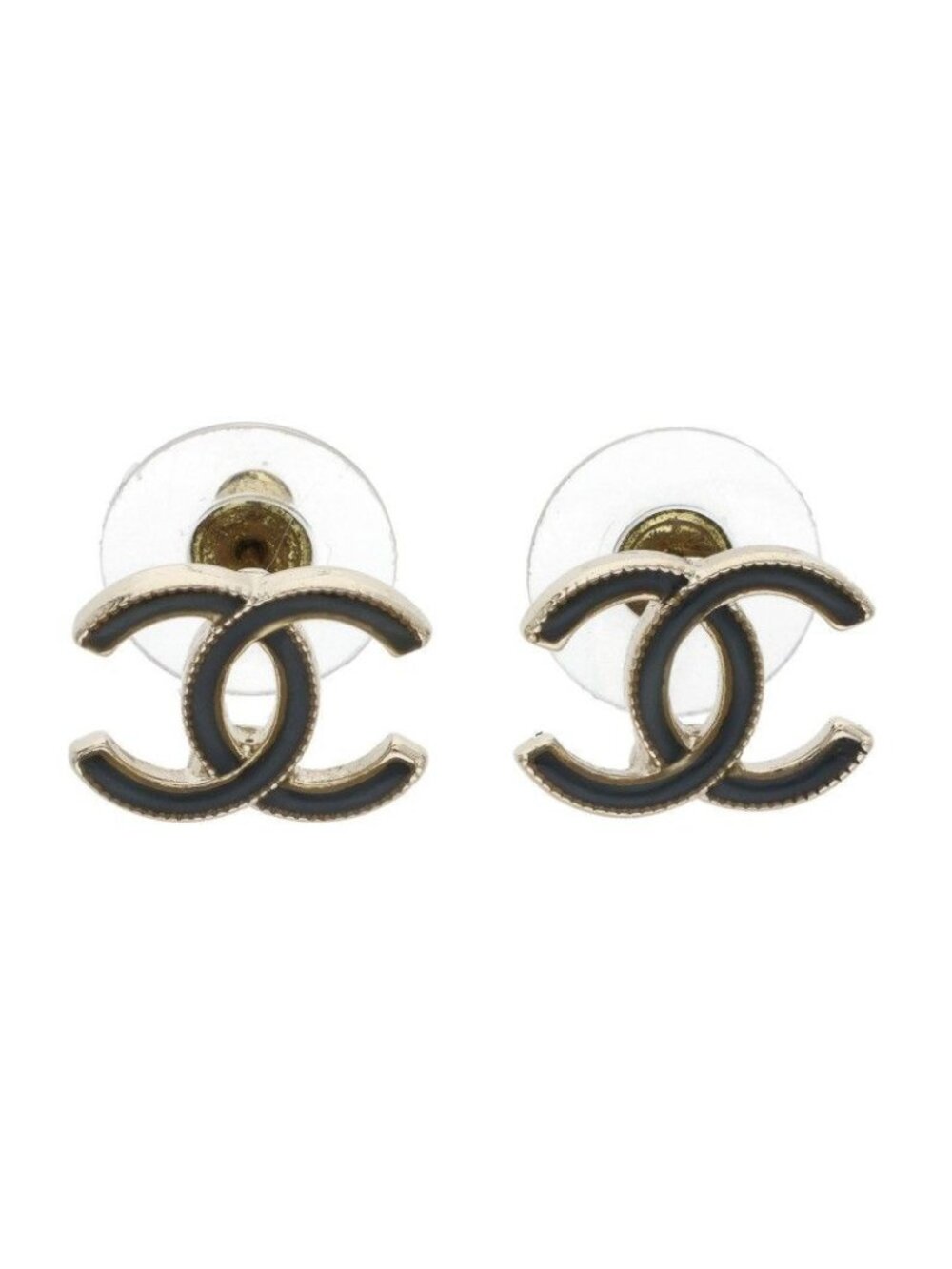 Chanel CC Logo Earrings